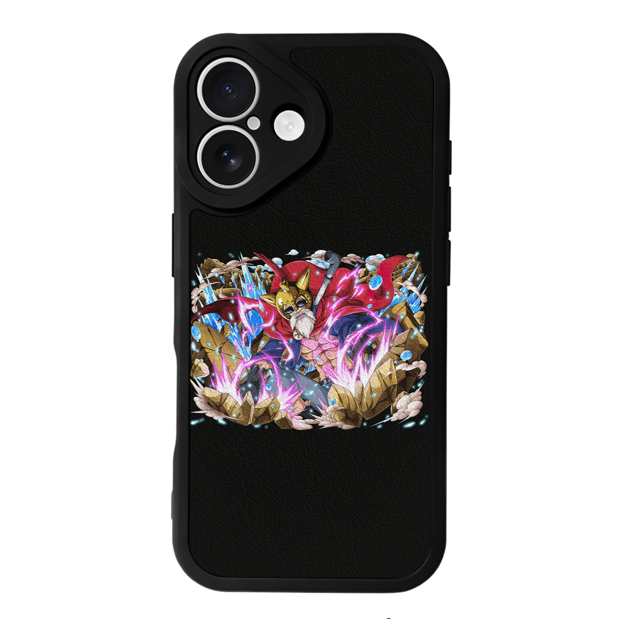 （画像用） ワンピース モンキー・D・ルフィ ONE PIECE Monkey D. Luffy 【iPhone 16シリーズ対応】シリコンスマホケース（レザー調） 材質：シリコン